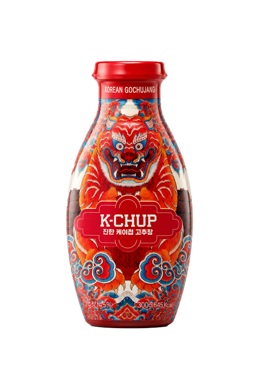 K-Chup Gochujang - Korean Fermented Chili Paste, Squeeze Tube 300g | 10.6 oz