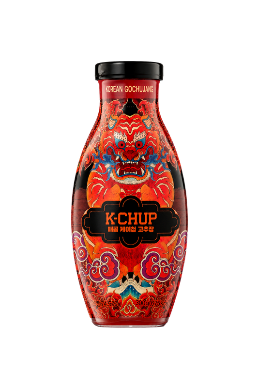K-Chup Spicy Gochujang - Korean Fermented Chili Paste, Squeeze Tube 300g | 10.6 oz