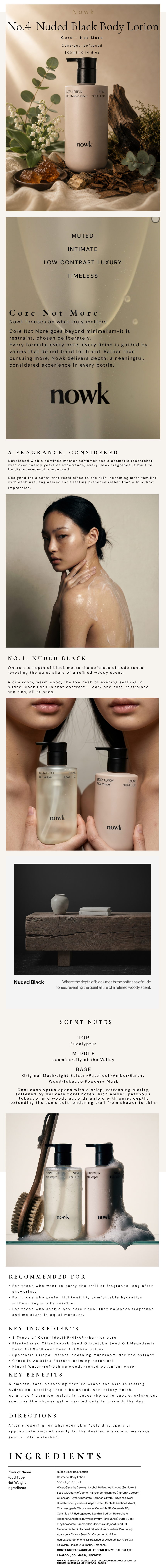 Nowk Nuded Black Body Lotion — Wholesale Case (20 Units) Detail