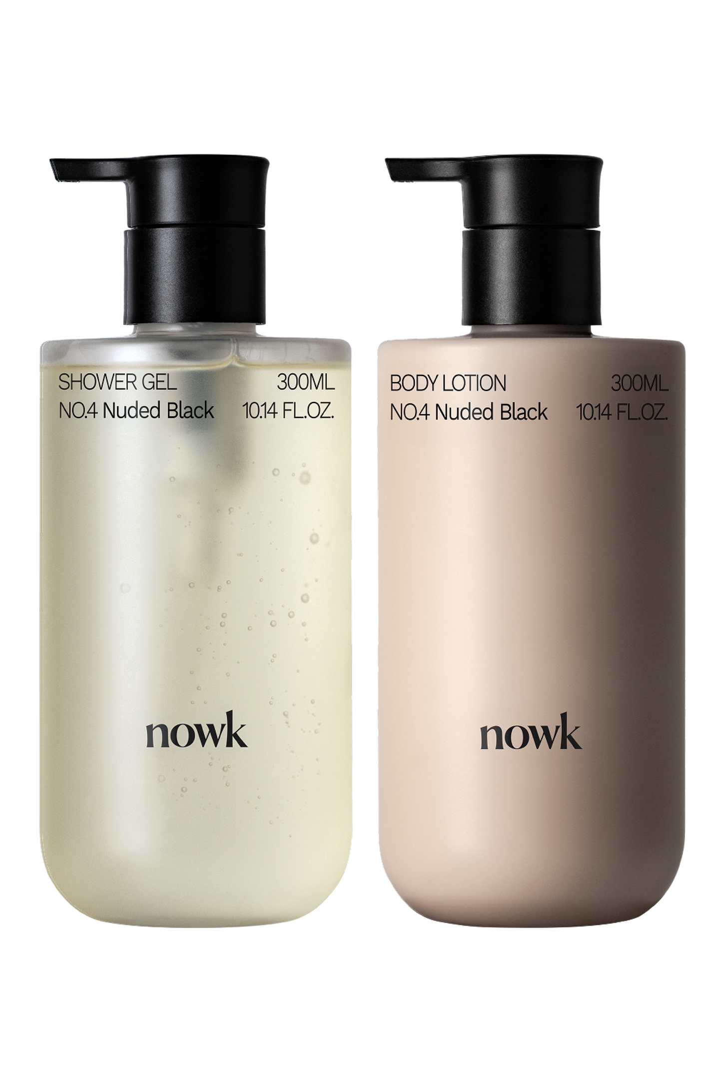 Nowk Nuded Black Set — Shower Gel + Body Lotion