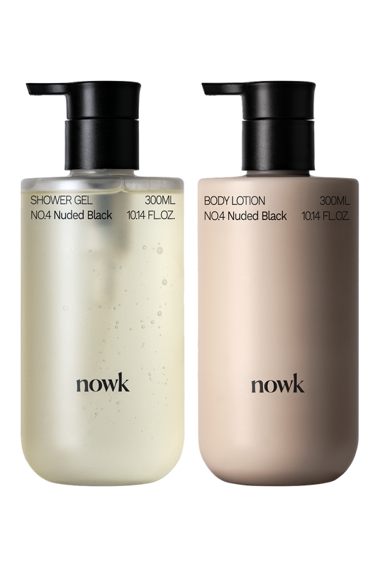Nowk Nuded Black Set — Shower Gel + Body Lotion